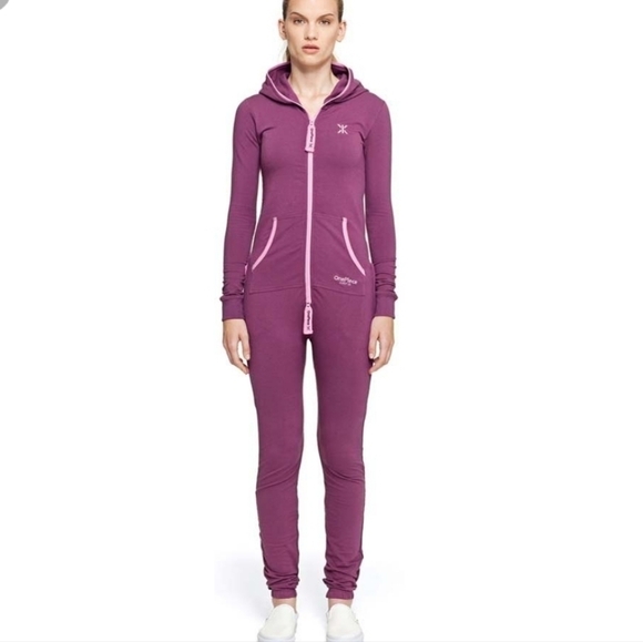 The Norwegian Original Onepiece Jumpsuit XS Pocket Zipper Hood Embroidered Logo - Picture 1 of 9